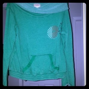 Cozy off the shoulder sweatshirt